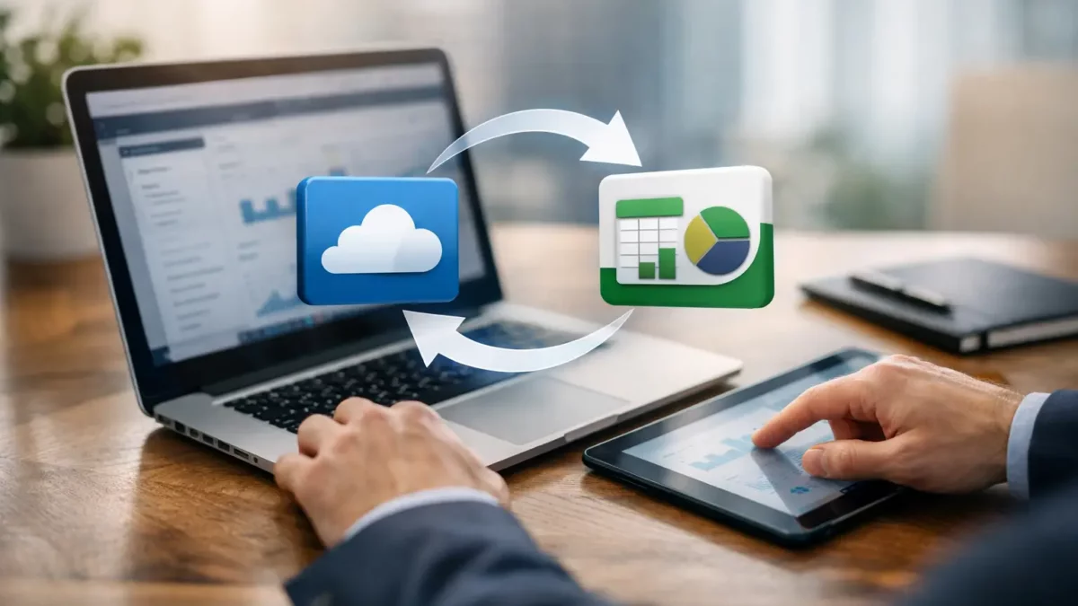 Synchronisation de données entre logiciels