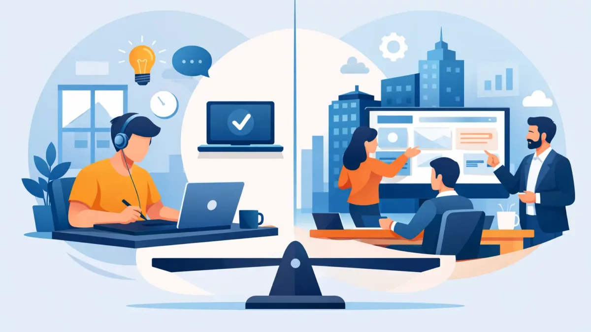 Freelance ou agence web : que choisir ?